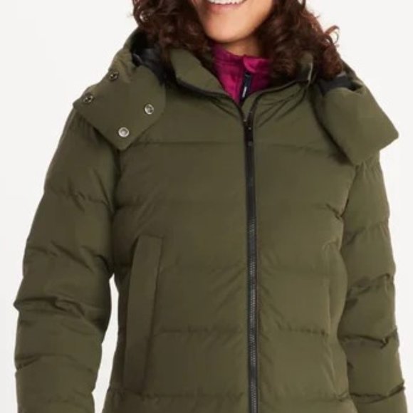 MARMOT COAT Prospect Hooded Down D Nori XL - Picture 7 of 16